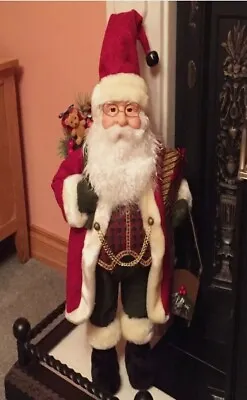 0.7m 2.4ft Father Christmas Standing Xmas Santa Claus Ornament Decoration 70cm • £29.99