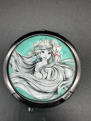 Disney Ariel The Little Mermaid Double Sided Mirror Compact Girls Makeup Mirror • $14.99