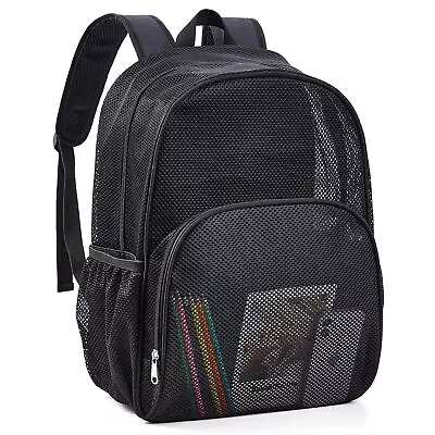 Heavy Duty Mesh Backpack See Through College Mesh Backpack For Work Sports ... • $29.22