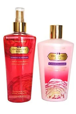 2pc Victoria's Secret Enchanted Apple Fragrance Mist & Body Lotion Set • $84.99