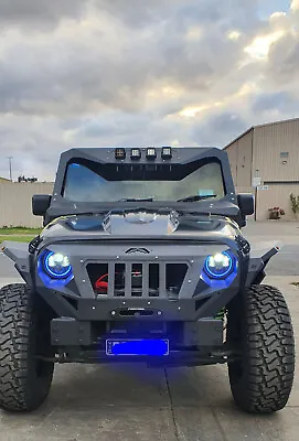 Front & Rear Fender Flares Light Weight Alloy Black For Jeep Wrangler JK JL JT • $845