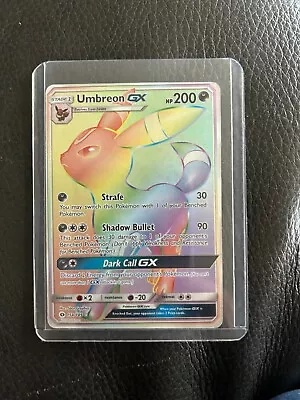 Pokémon 2017 Sun And Moon Umbreon Gx Rainbow 154/149 • $25