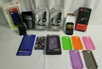 NIP CELL PHONE Shop Lot IPhone 5 Cases A855 Droid Batteries & Doors Jd#39 • $27.96