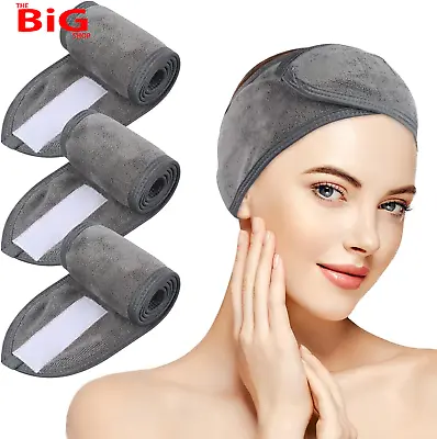 Spa  Facial  Headband  Adjustable  Towel  Headband  Make  Up  Wrap  Head  Band   • £20.99