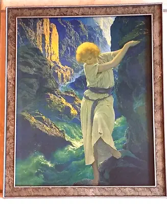 Original 1924 Maxfield  Parrish Titled  The Canyon   W/ Deco Frame ~ Superb • $280