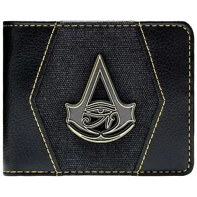 £21.99 • Buy New Official Assassins Creed Origins Gold Crest Black Coin & Card Bi-fold Wallet