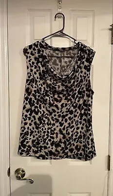 Merona Large Sleeveless Animal Print Blouse • $10.40