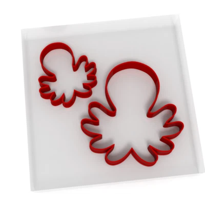 £4.29 • Buy Octopus Cookie Cutter Set Of 2 Biscuit Dough Icing Shape Ocean Sea Animal Fish