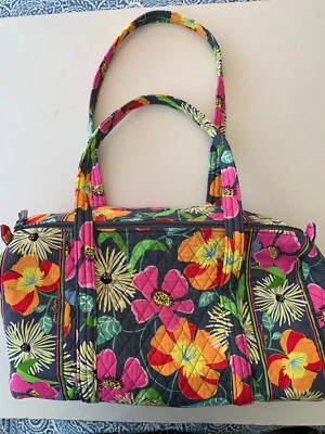 $55 • Buy Vera Bradley Large Travel Duffel Va Va Bloom Retired Pattern New Weekend Duffle