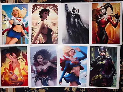 DC Comics Wonder Woman 12x16 Art Print Stanley Artgerm Lau BIG LOT Of 8 Prints • $12.95