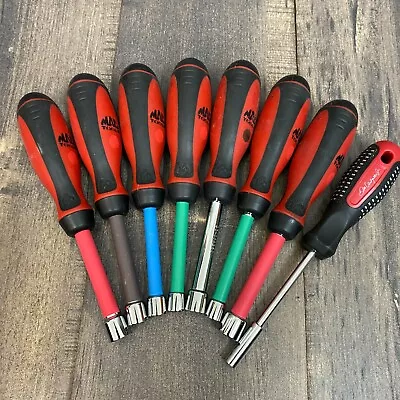 Mac Tools 8pc Metric Nut Driver Set ND95805 ND95800 Mixed Set MM & STD + Dale Jr • $44.99