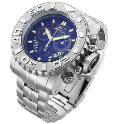 $219.99 • Buy NEW Invicta Men 58mm Swiss Z60 SeaHunter Chrono PURPLE DIAL Stainless St. Watch