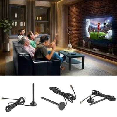 High Quality Digital TV HDTV Antenna Indoor Freeview Aerial Magnetic Base • £5.45