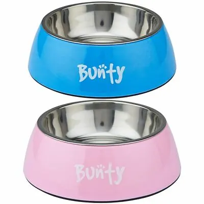 £5.99 • Buy Plastic Non Slip Dog Puppy Cat Pet Animal Feeding Food Water Bowl Dish Melamine