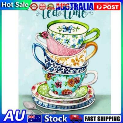 $10.10 • Buy Diamond Painting 5D Full Round Drill Mosaic DIY Afternoon Tea Time Kit Art Decor