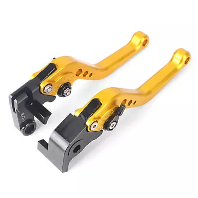 Pair CNC Short Brake Clutch Levers For Yamaha YZF R6 2005-2016 YZF R1 2004-2008 • $43.48