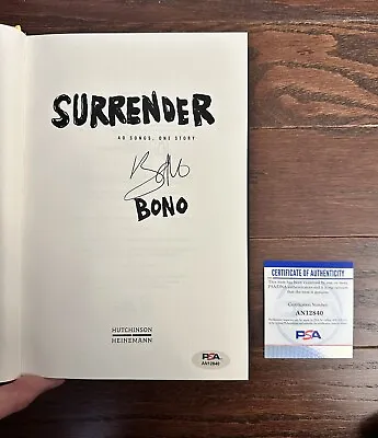 Bono U2 Signed Autograph Surrender 1st Edition Book PSA/DNA COA • $399.99