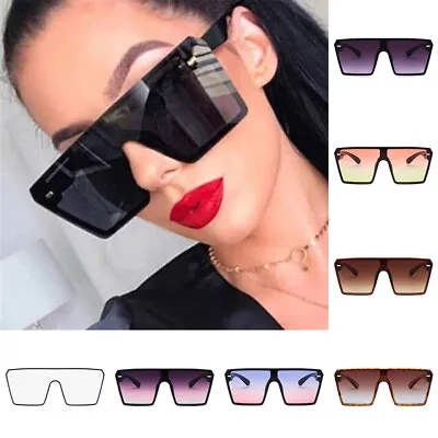 $5.49 • Buy Oversized Large Frame Square Sunglasses Fashion Men Women Outdoor UV400 Glasses