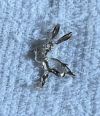 “Comical Rabbit” 3D Sterling Silver Charm New • $5