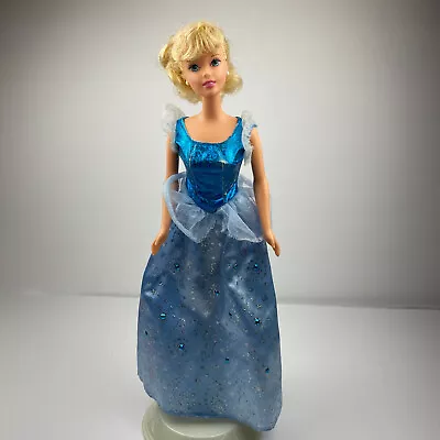 $18.45 • Buy Barbie Cinderella Fashion Doll Mattel 90's Blue Gown Vintage 1990's Dressed