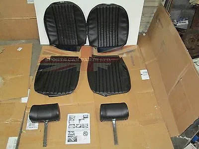 New Front Seat Covers Upholstery MGB 1970-72 W Complete Headrests Made In UK  • $839.95