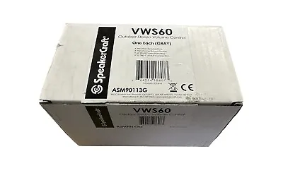 $0.99 • Buy  SpeakerCraft VWS60 Outdoor Volume Control (Gray) A602 