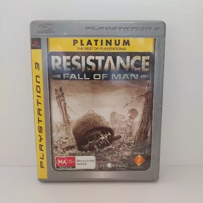 Resistance Fall Of Man PlayStation 3 PS3 - No Manual. Pal • $7.99