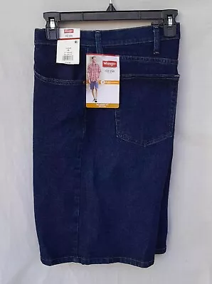 New Men's Wrangler 5 Pocket Classic Jean Shorts Relaxed Fit 112336256 Midnight • $11.99