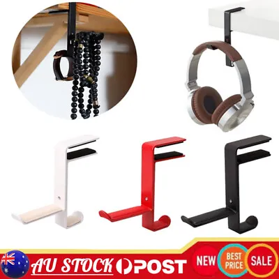 $15.69 • Buy Headset Hanger Earphone Headphone Stand Metal Hook Holder Table Clamp Desk New