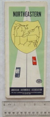 £2 • Buy 1961 American Automobile Association Map Northeastern States