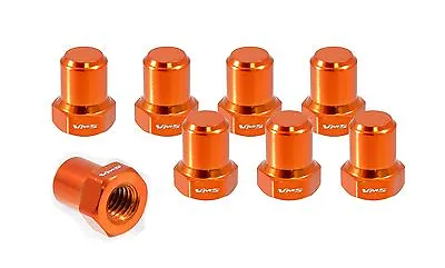 Vms Racing Billet Aluminum Orange B16 B18 Vtec Valve Cover Nuts Bolts Head 8 Pcs • $14.95