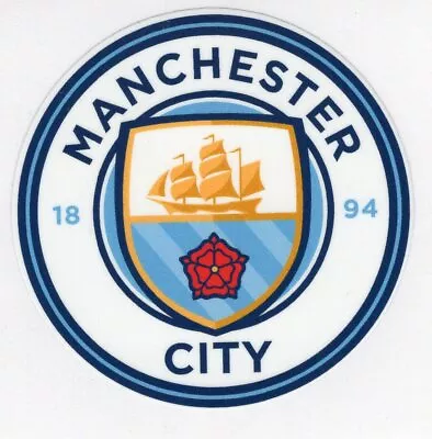 Manchester City FC Man City Vinyl Decal Asst Sizes Free Tracking Window Football • $2.99