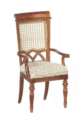 £63.99 • Buy Dolls House Berger French Elbow Carver Chair JBM Walnut Dining Room Furniture