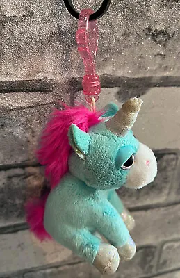  Russ Plush Blue Unicorn Soft Toy Lil Peepers Twinkle Key Clip • £2