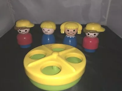 Vintage Little People Merry Go Round And 4 People. Playground School • $8