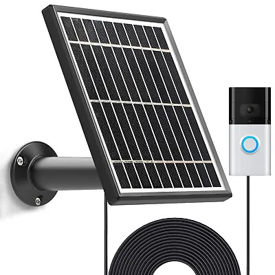 $37.25 • Buy Solar Panel For Ring Stick Up Cam Battery/Video Doorbell 1/2/3 Eufycam E 2C 3.5W