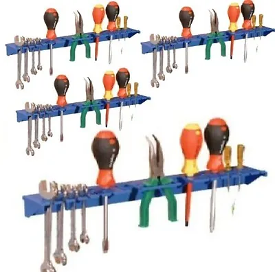 £15.89 • Buy Blue Tool Shelf Storage System Tool Tidy For Garage Shed Pack Of 4