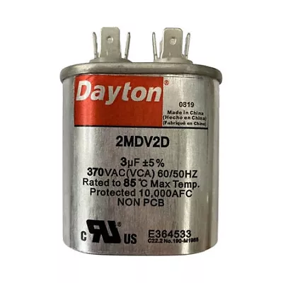 Dayton 2Mdv2 Run Capacitor3 Mfd370VOval • $3.29