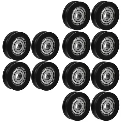  12 Pcs Track Pulley Type Groove Door And Window Bearing Garage • £21.59