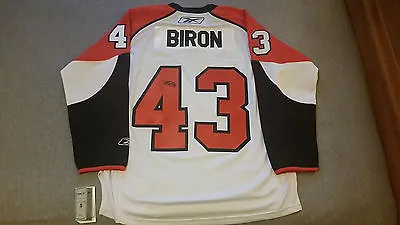 Martin Biron NHL Philadelphia Flyers SIGNED Jersey BNWT White RBK L 2007-2009 • $135