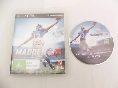 Mint Disc Playstation 3 Ps3 Madden NFL 16 2016 2K16 - No Manual Free Postage • $15.92