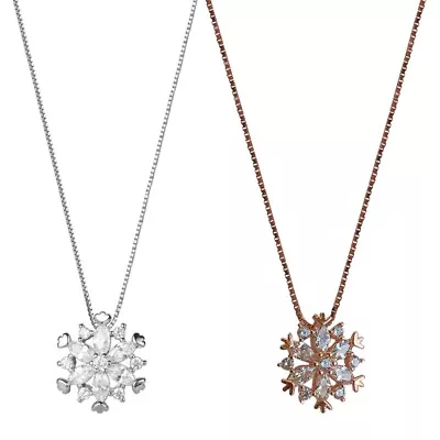 Winnter Snow Flower Sweater Chain Necklace With For For Women Girl Te • $14.72
