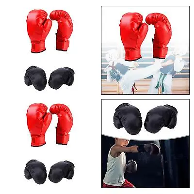 Boxing Gloves Fighting Glove Taekwondo Sanda Open Palm Breathable Mma Gloves • £7.99