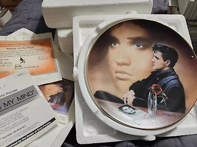 Elvis Presley Delphi Collector Plate HIT PARADE COLLECTION ALWAYS ON MY MIND #7 • $5.99