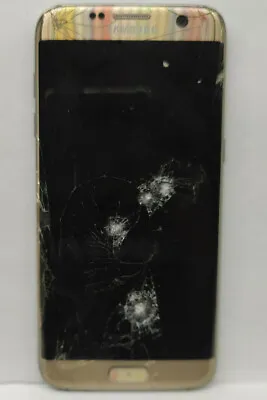 Samsung Galaxy S7 Edge 4G 32GB 5.5 SOLD AS IS/Crack Screen/Crack Back/Faulty LCD • $35.99