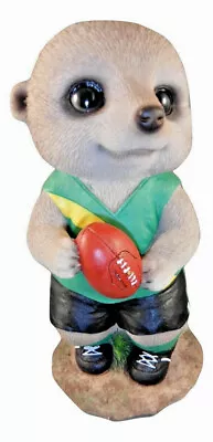 Money Box Statue Ornament Figurine Home Decor- Aussie Rules Footballer Meerkat • £24.78