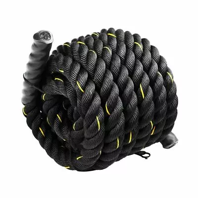 Battle Rope Dia 3.8cm X 9M Length Poly Exercise Workout Strength Training • $80.95