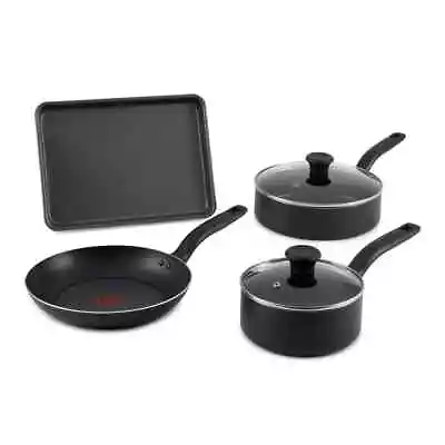 T-Fal Simply Cook 6pc Nonstick Aluminum Cookware Set • $34.99