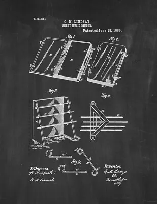 Sheet Music Binder Patent Print Chalkboard • $41.96