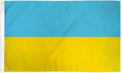 $4.77 • Buy 3x5 Ukraine Flag Ukrainian Country Banner Pennant Indoor Outdoor New 100D FABRIC